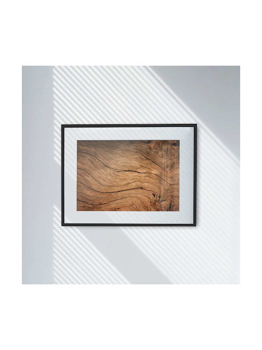 Poster Wooden Surface Pst25105 40cm X 50cm Premium Black Wooden Frame