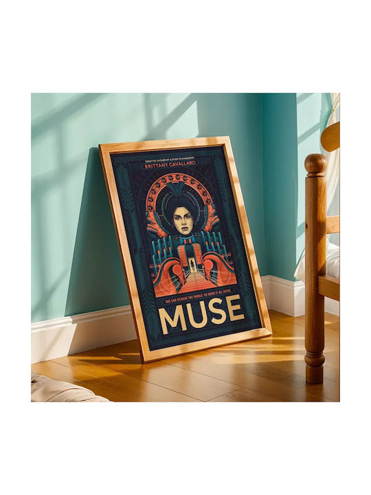 Music Poster Muse Ms030 40cm X 50cm Premium Black Wooden Frame