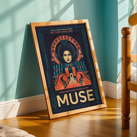 Music Poster Muse Ms030 40cm X 50cm Premium Μαύρο Ξύλινο Κάδρο