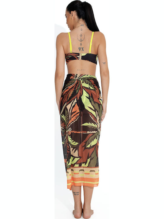 Blu4u Women's Pareo Exotica Ss '26 Black