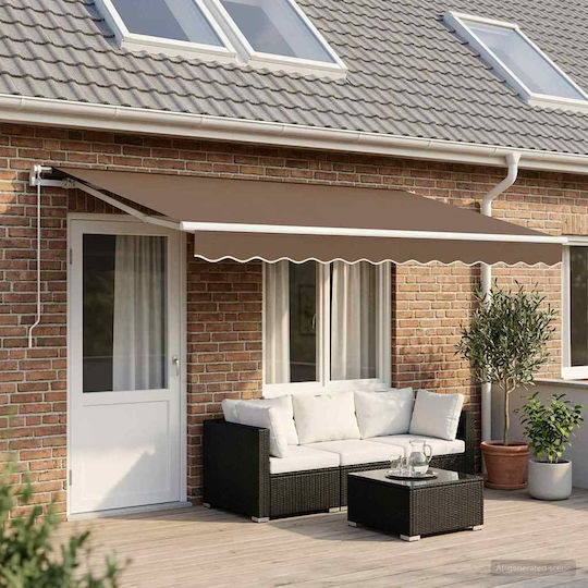 vidaXL Braunes Markisenstoff 3,5x5m