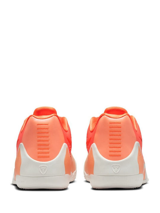 Kobe 9 EM Elite Low EM Protro WNBA Low Basketball Shoes Orange Frost Brilliant Orange Summit White Ice Peach