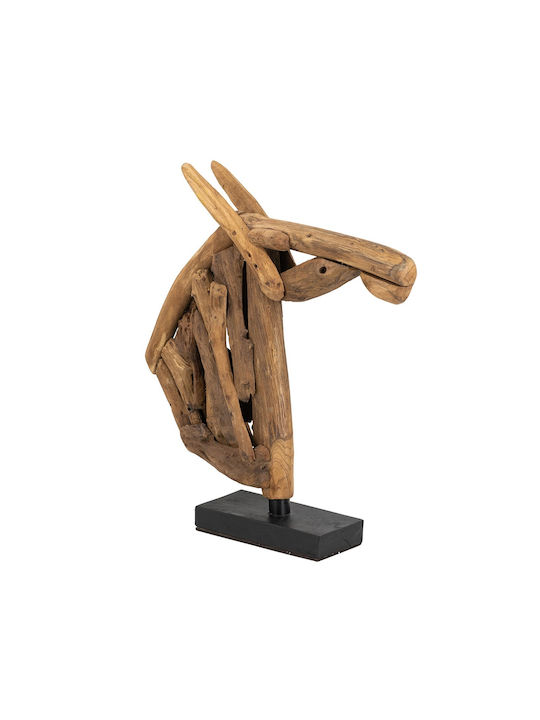 Artekko Διακοσμητικό Άλογο από Ξύλο 65x13x73cm