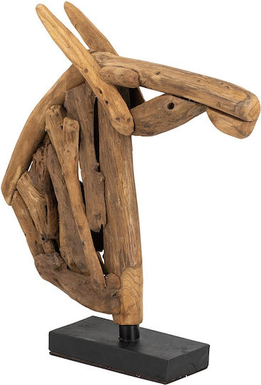 Artekko Διακοσμητικό Άλογο από Ξύλο 65x13x73cm