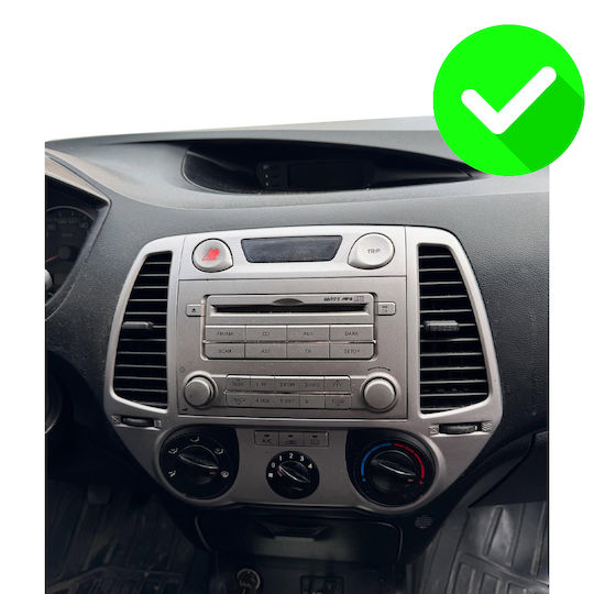 Carmedia Ηχοσύστημα Αυτοκινήτου για Hyundai i20 2008-2012 (Bluetooth/USB/WiFi/GPS/Apple-Carplay/Android-Auto) με Οθόνη Αφής 9"