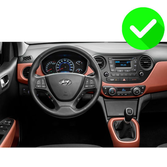 Carmedia Ηχοσύστημα Αυτοκινήτου για Hyundai i10 2014-2020 (Bluetooth/USB/WiFi/GPS/Apple-Carplay/Android-Auto) με Οθόνη Αφής 12.3"