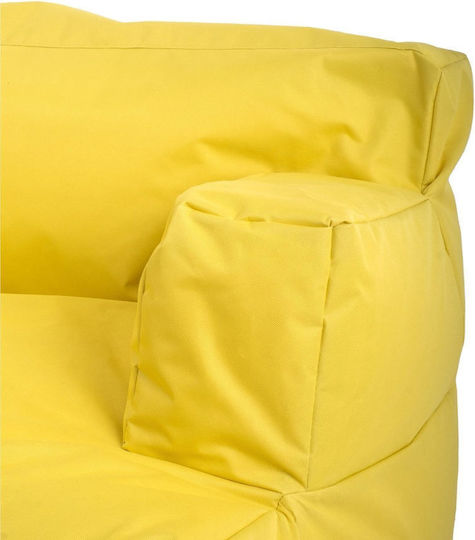 Bean Bag Chair Waterproof Yellow 80x80x70cm