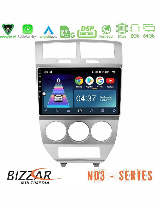 Bizzar Car Audio System Dodge Caliber 2006-2011 Bluetooth USB WiFi GPS Apple CarPlay Android Auto with 10" Touch Screen