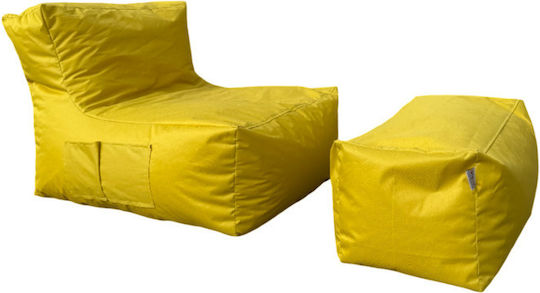 SteweHome Sitzsack Birne Wasserdicht Gelbe 75x65x70cm