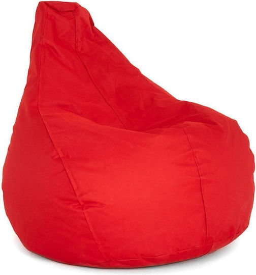 SteweHome Sitzsack Birne Wasserdicht Rotes 50x70x35cm