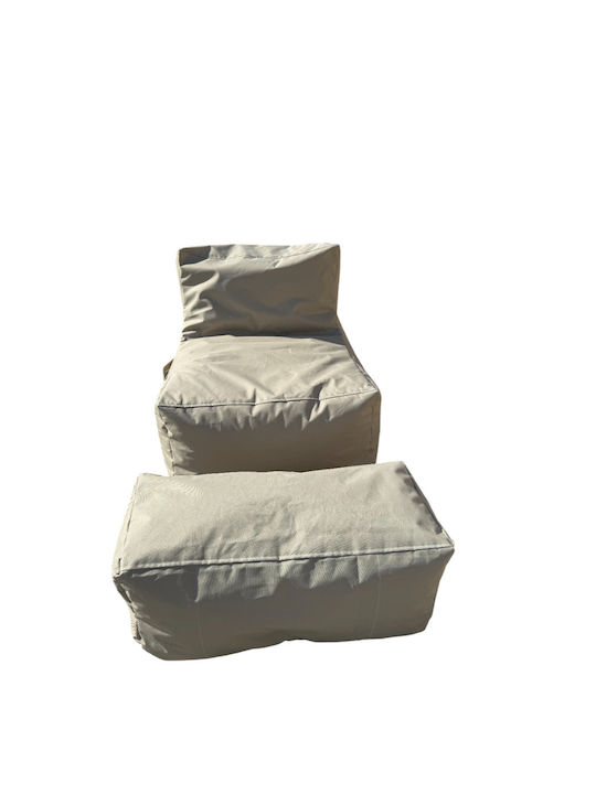 SteweHome Sitzsack Birne Wasserdicht Beige 75x65x70cm