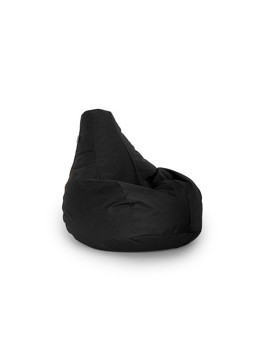 Bean Bag Pear Waterproof Black 50x70x35cm