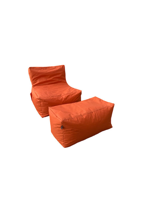 SteweHome Sitzsäcke & Poufs Wasserdichte Orange 75x65x70cm