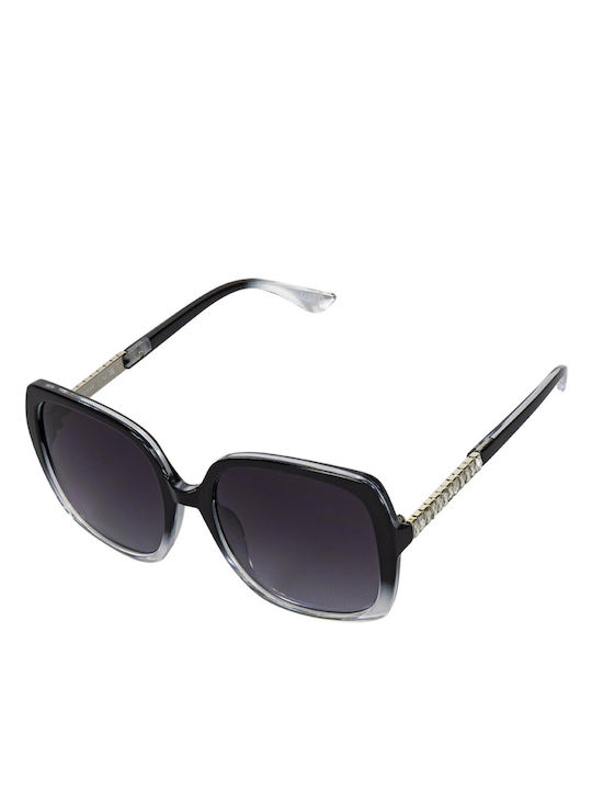 Guess Guess Damen Sonnenbrille mit Schwarzem Horn umrandetem Rahmen und Grauem Verlaufsfarbe Glas GF0406 05B