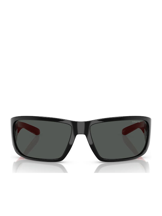 Arnette Ochelari De Soare Pentru Bărbați Cu Ramă Neagră Din Plastic Și Lentile Gri