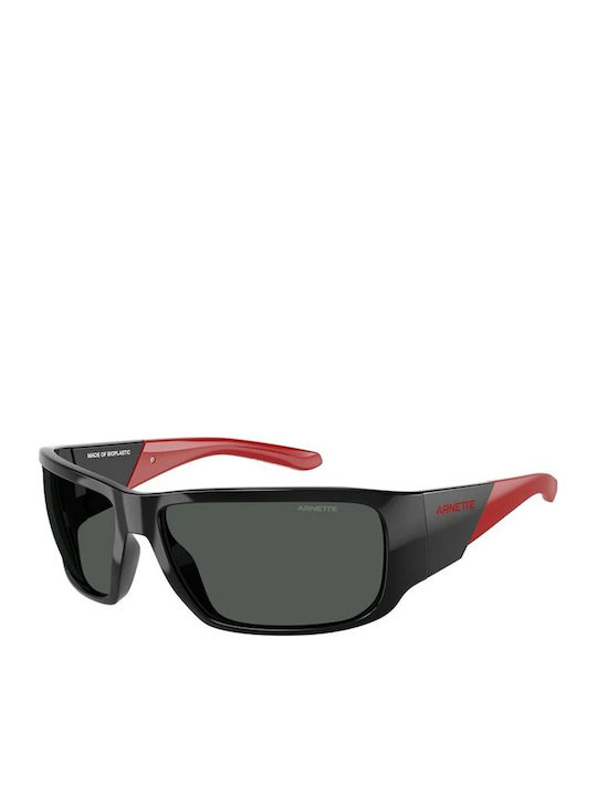 Arnette Ochelari De Soare Pentru Bărbați Cu Ramă Neagră Din Plastic Și Lentile Gri