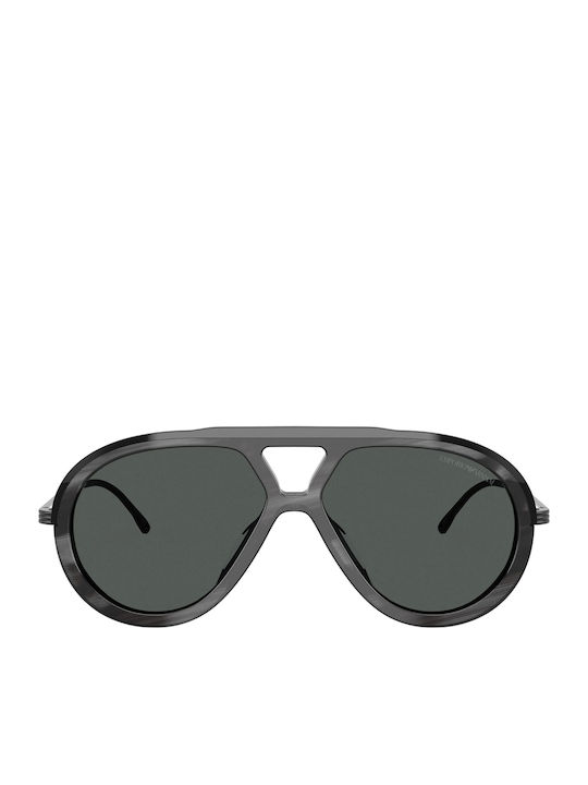 Emporio Armani Men's Sunglasses with Gray Frame and Gray Lens