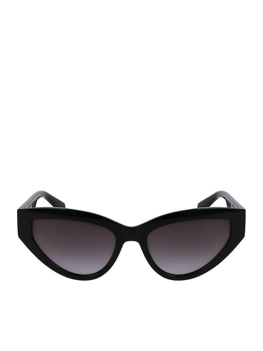 Liu Jo Women's Sunglasses with Black Horn-Rimmed Frame and Gradient Lenses