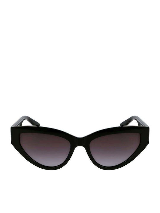 Liu Jo Women's Sunglasses with Black Horn-Rimmed Frame and Gradient Lenses