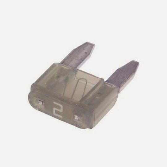 Gbc 25.2650.02 Mini Fuse 2A 32V Grey 5 Pieces