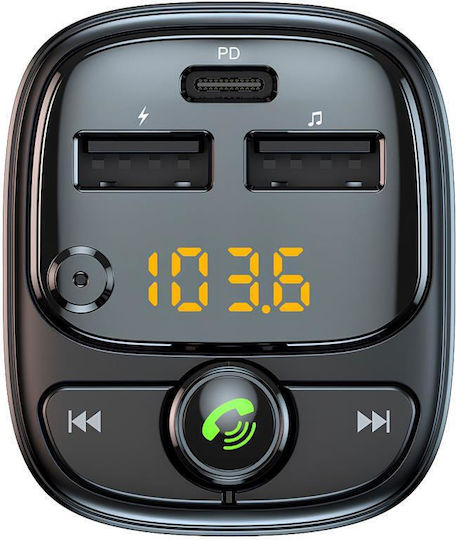 Blavec FM Transmitter Auto mit Bluetooth Typ-C USB