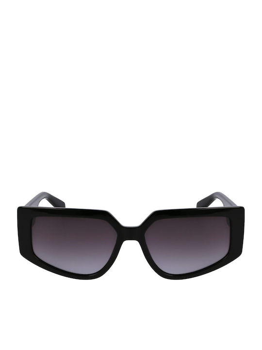 Liu Jo Women's Sunglasses with Black Horn-Rimmed Frame and Gradient Lenses