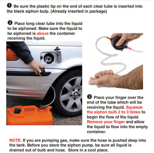 Manual Car Transfer Pump Petrol / Diesel / Water