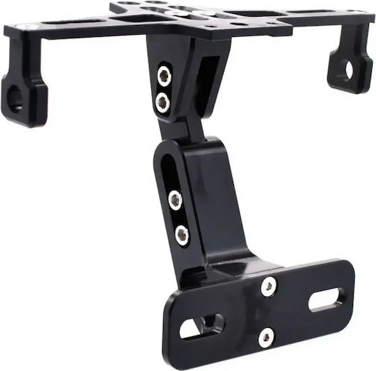 Foldable Motorcycle License Plate Holder for Folding License Plate Holder Universal DX-60 Blue