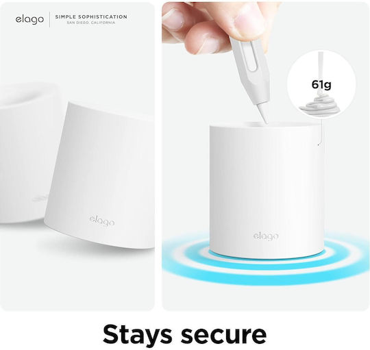 Elago Stylus Base for Apple Pencil White