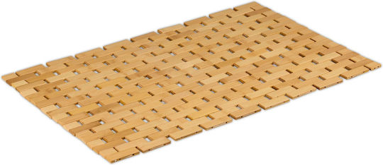 Relaxdays Wooden Bath Mat 10049901 Light Brown 40x60 cm