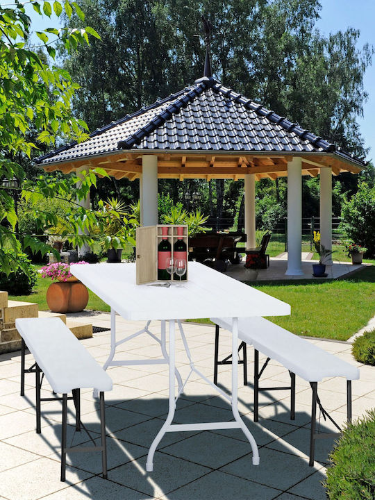 Bancă De Exterior Din Plastic 240x30x30cm