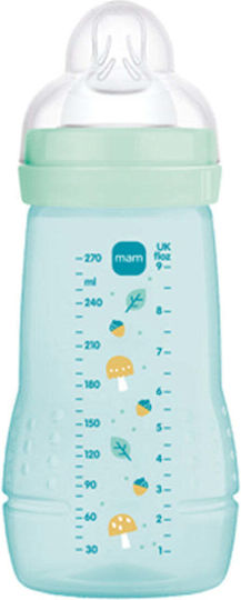 Mam Plastic Baby Bottle Easy Active Anti-Colic with Silicone Teat for 4+ Months Sky Blue 330ml