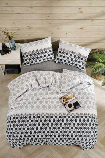 SteweHome Single Set 160x220cm Anthracite Duvet Cover