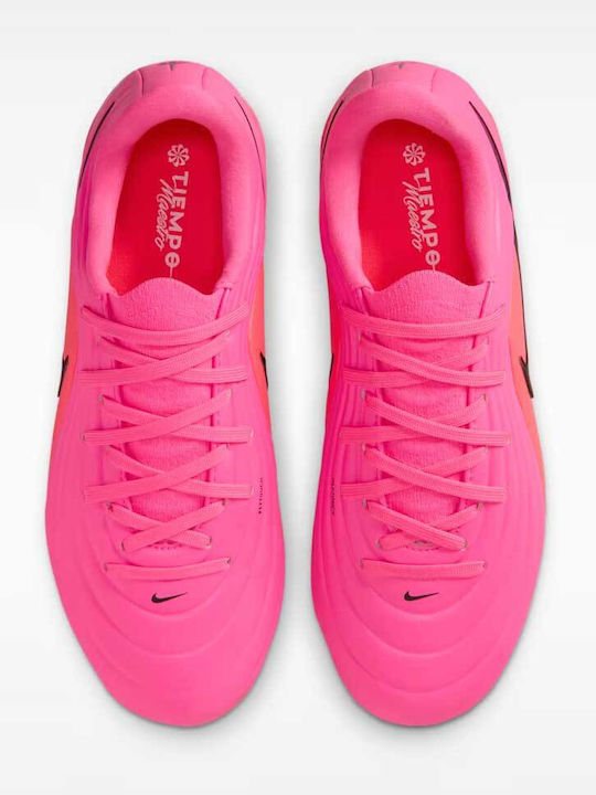 Tiempo FG/MG Kids Soccer Cleats and Shoes with Molded Outsole Pink