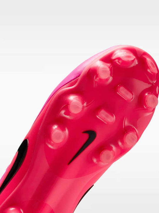 Tiempo FG/MG Kids Soccer Cleats and Shoes with Molded Outsole Pink