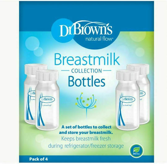 Dr. Brown's Δοχεία Αποθήκευσης Μητρικού Γάλακτος 120ml 4τμχ