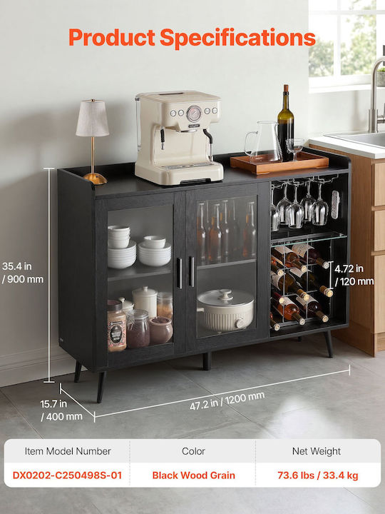 Vevor Κάβα Ποτών Γυάλινη Καφέ BSJJKQK2BLM1U1L5W001V9 Vevor Κάβα Ποτών Γυάλινη Καφέ BSJJKQK2BLM1U1L5W001V9