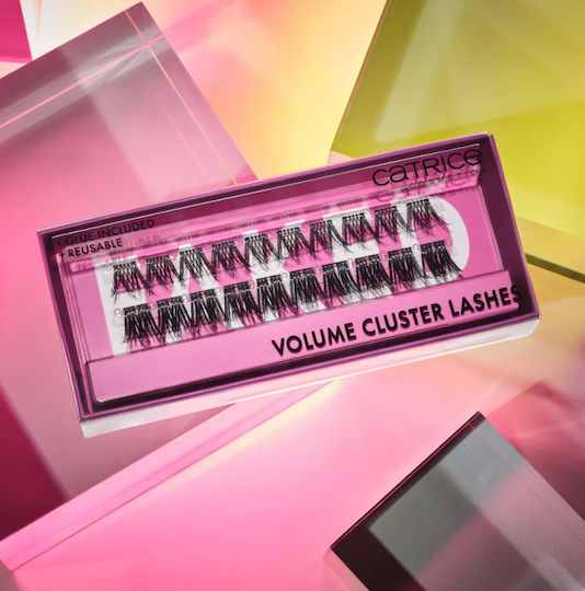 Catrice Cosmetics Falsche Wimpern Volume Schwarz 20 Stück mit Klebstoff