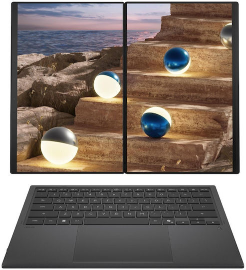 Asus ZenBook Duo UX8407AA-SN231X 14" OLED Ecran Tactil 144Hz (Ultra X9-388H/32GB/1TB SSD/W11 Pro) Gri Moher (Tastatură International English)