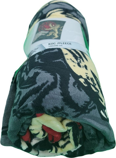 Carbotex Κουβέρτα Fleece Game Πολύχρωμη 150x200εκ.