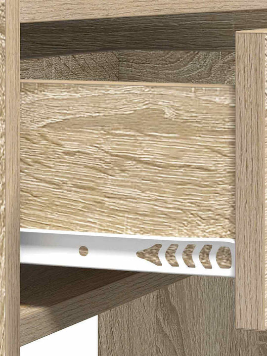 Wooden Console Table Sonoma Oak L90xW35xH80cm