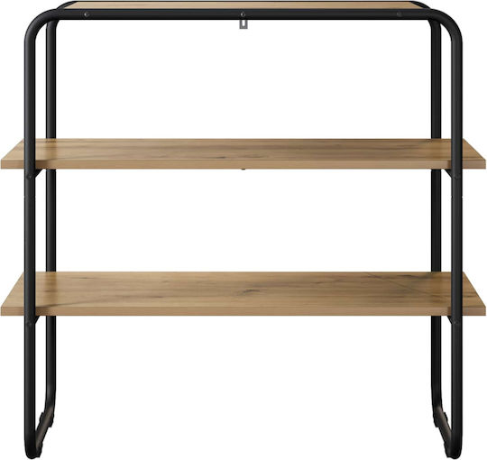 Konsolentisch aus Holz & Metall Eiche M80xT41xH75cm