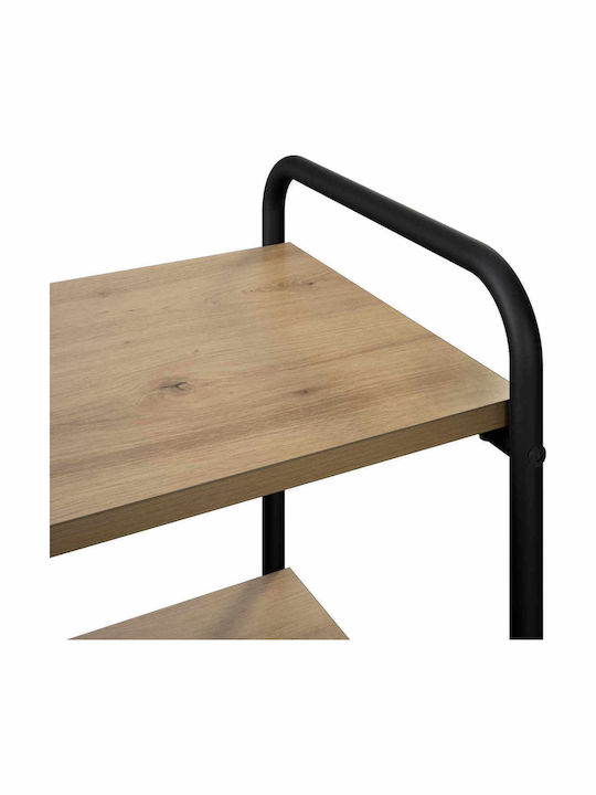 Konsolentisch aus Holz & Metall Eiche M80xB35xH75cm