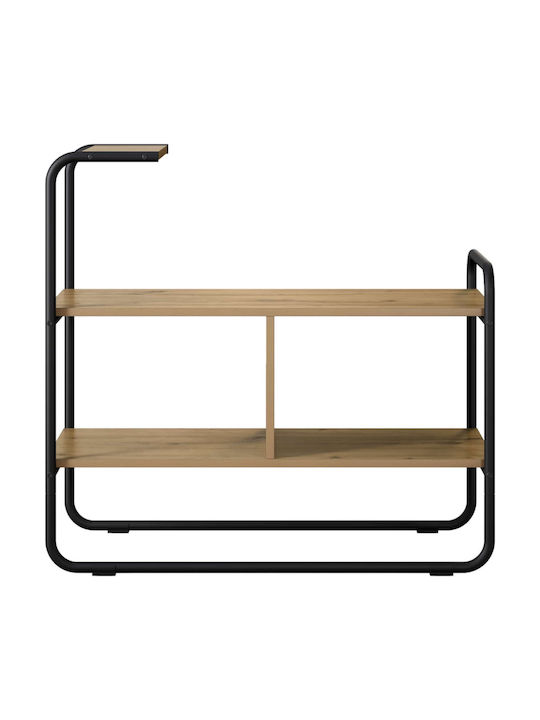 Konsolentisch aus Holz & Metall Eiche M80xB35xH75cm
