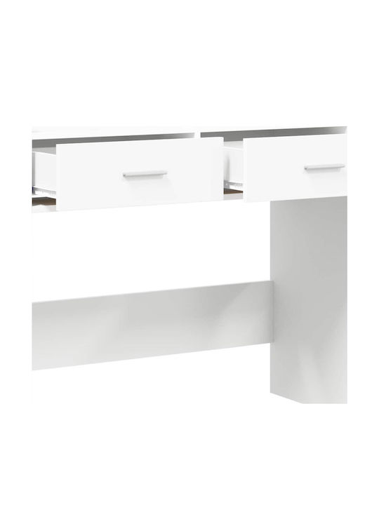 Wooden Console White L90xW35xH80cm