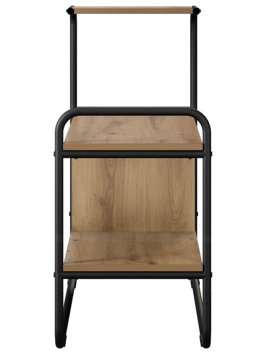Konsolentisch aus Holz & Metall Eiche M80xB35xH75cm