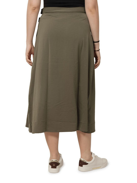 Fustă Midi Kaki