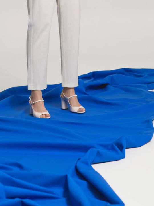 White Leather Sandals