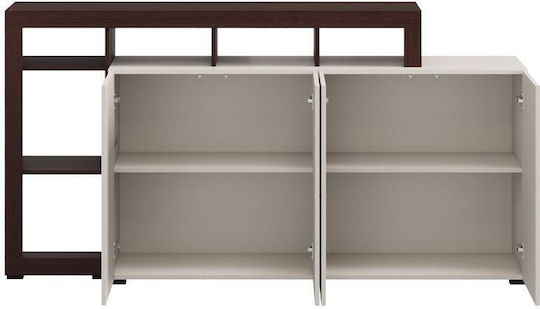 Sideboard Argyll Wooden with Drawers White 192x40x100cm