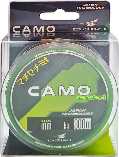 Daiki Camo Fishing Line 300 m 0.40 mm 20 Kg